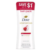 Dove Advanced Care Antiperspirant Deodorant for Women Twin Pack Revive 72 hour sweat and odor protection 2.6 oz