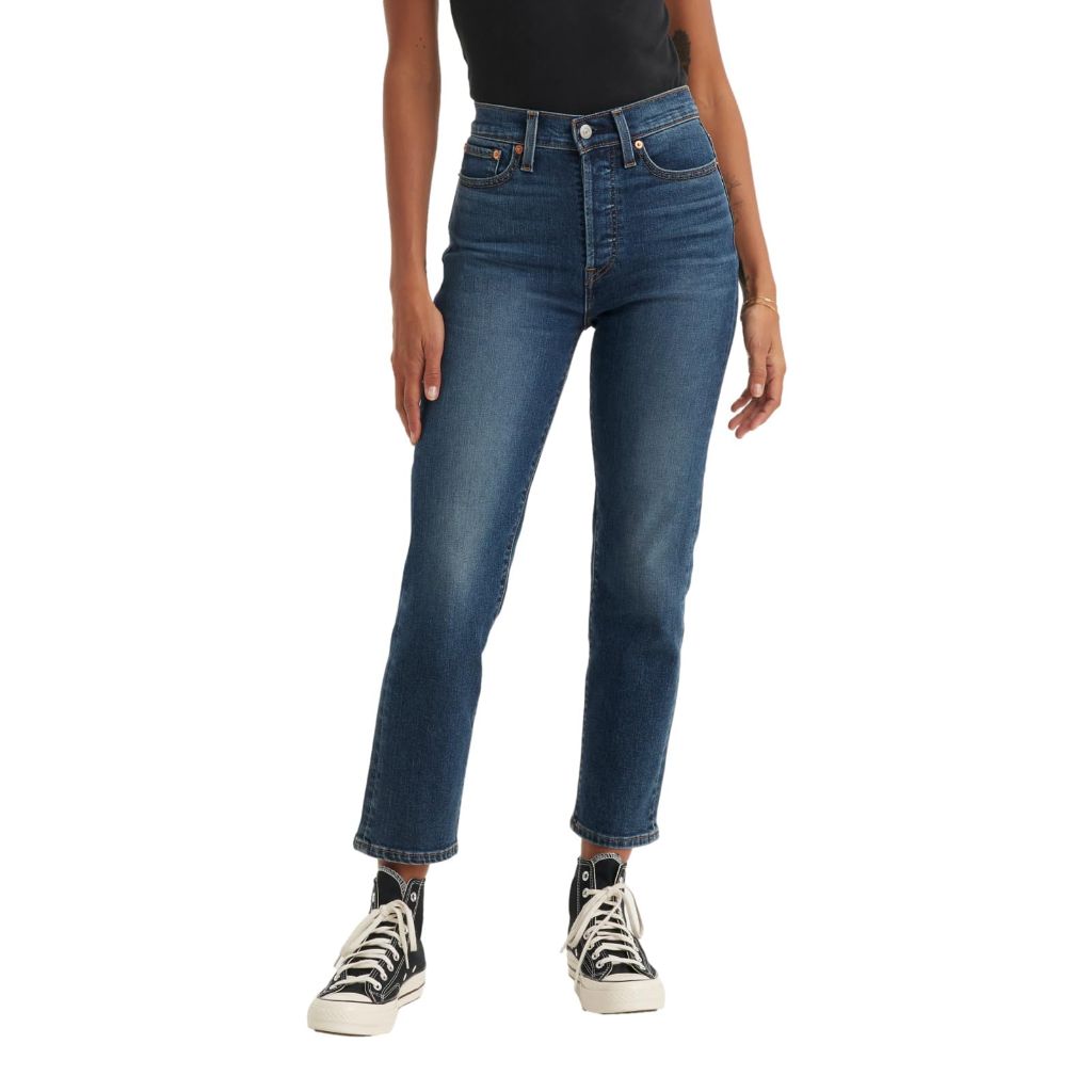 Levi's Women's Wedgie Straight Jeans, Indigo Here We Go, 27 Regular