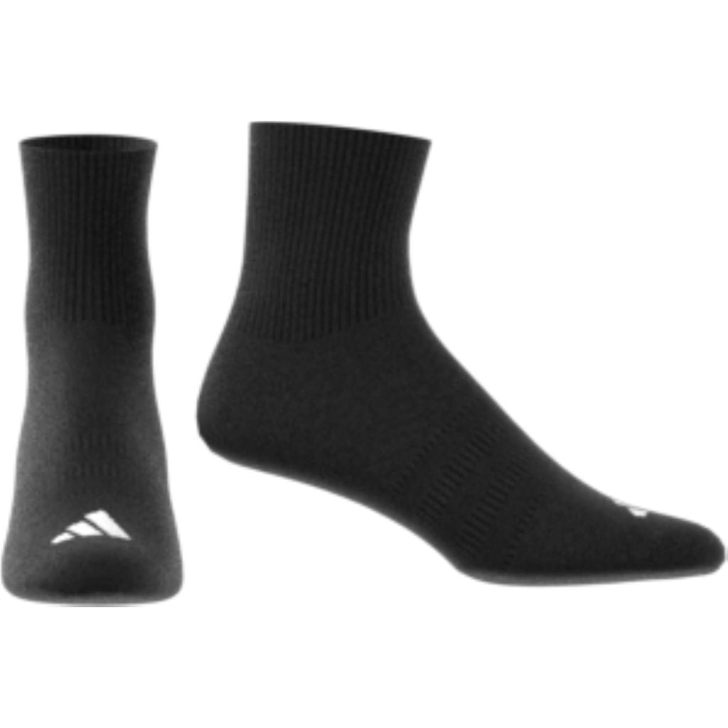 Adidas Men's Half Crew Solid Socks, Black, 7-8.5