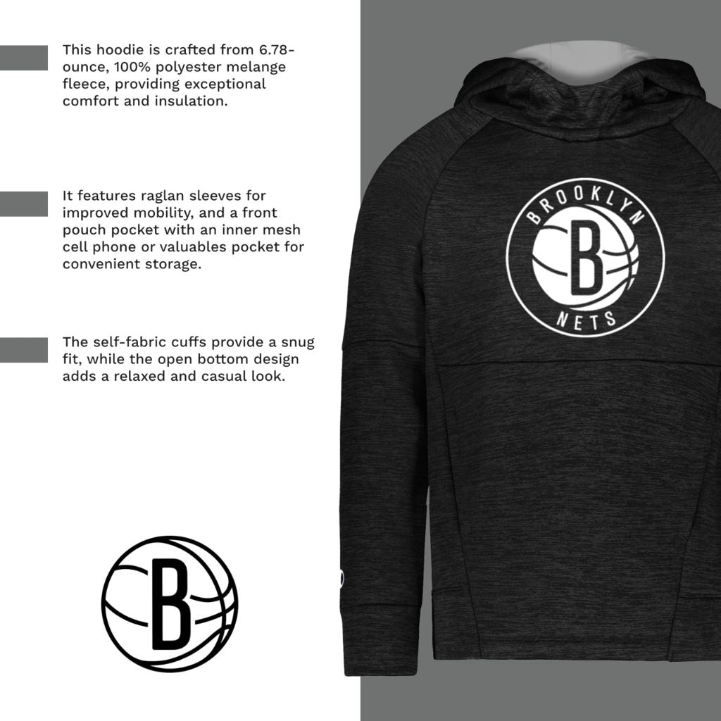 Holloway NBA Brooklyn Nets Youth All-Pro Fleece Hoodie, Small