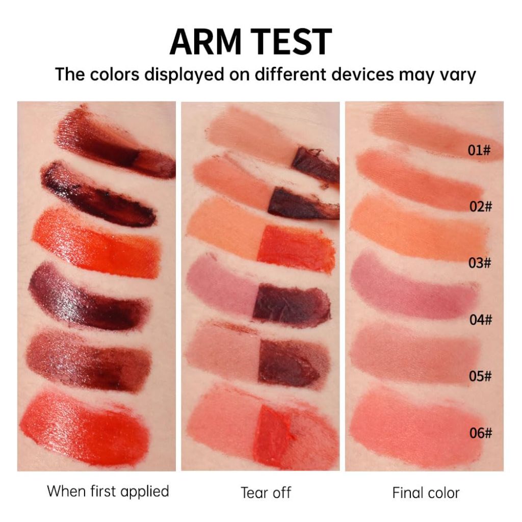 Hxssll Matte Lip Stain Peel Off Lip Liner Tattoo, Peel-off Lip Stain Masque - 05#