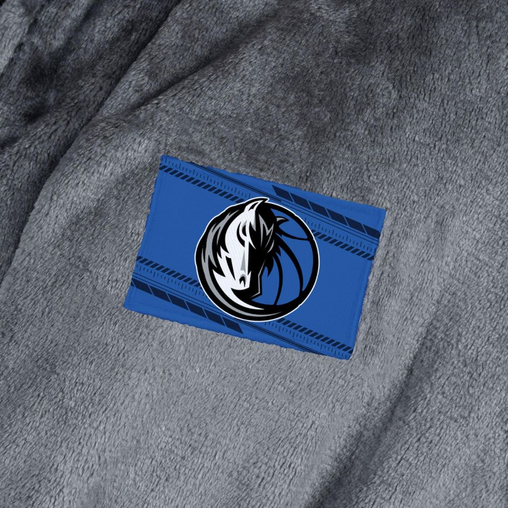 SZ L/ XL, Northwest NBA Dallas Mavericks Transfer Patch Silk Touch Bath Robe | Gray