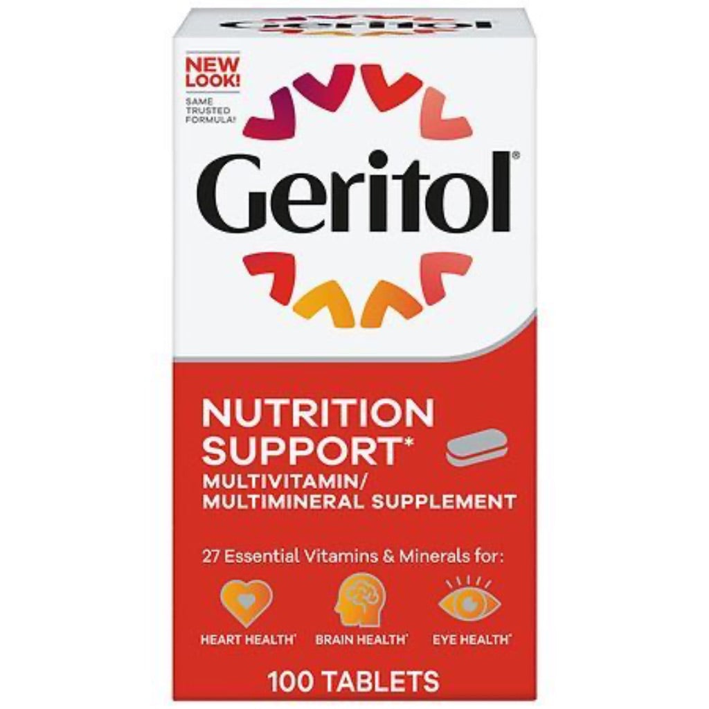 Geritol (1Pk  100Ct) Multivitamin Supplement  27 Essential Vitamins & Minerals