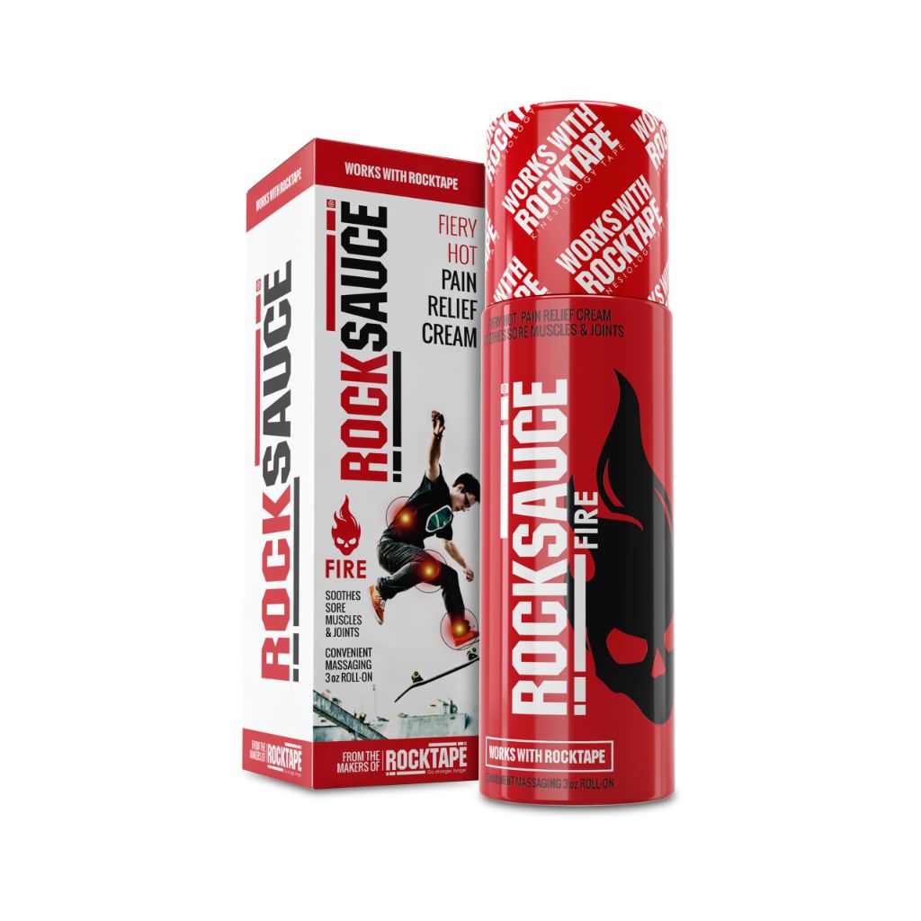 RockSauce Fire, 3 oz Roll-On - Easy to use Pain Relief Cream