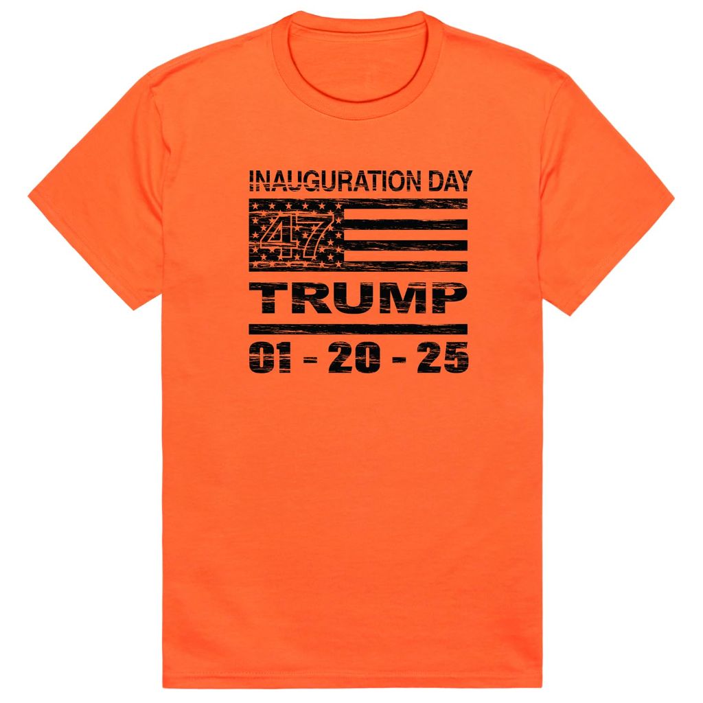 Distressed Campaign T's Trump 2, Orange, XL