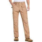 DURAWERK Men's 4-Way Stretch Cargo Pants - Khaki, 36W X 32L