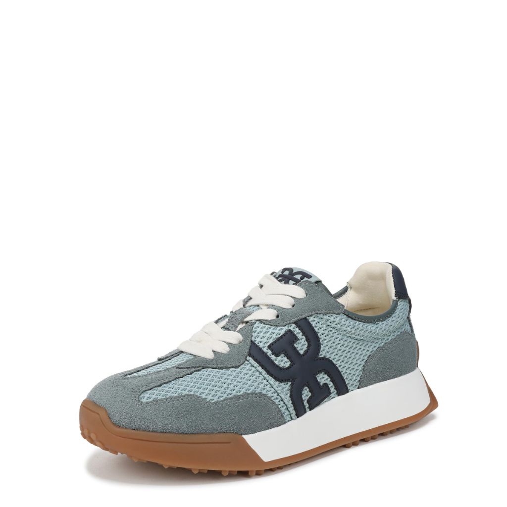 Sam Edelman Women's Langley Sneaker - Blue Suede Multi, Size 7