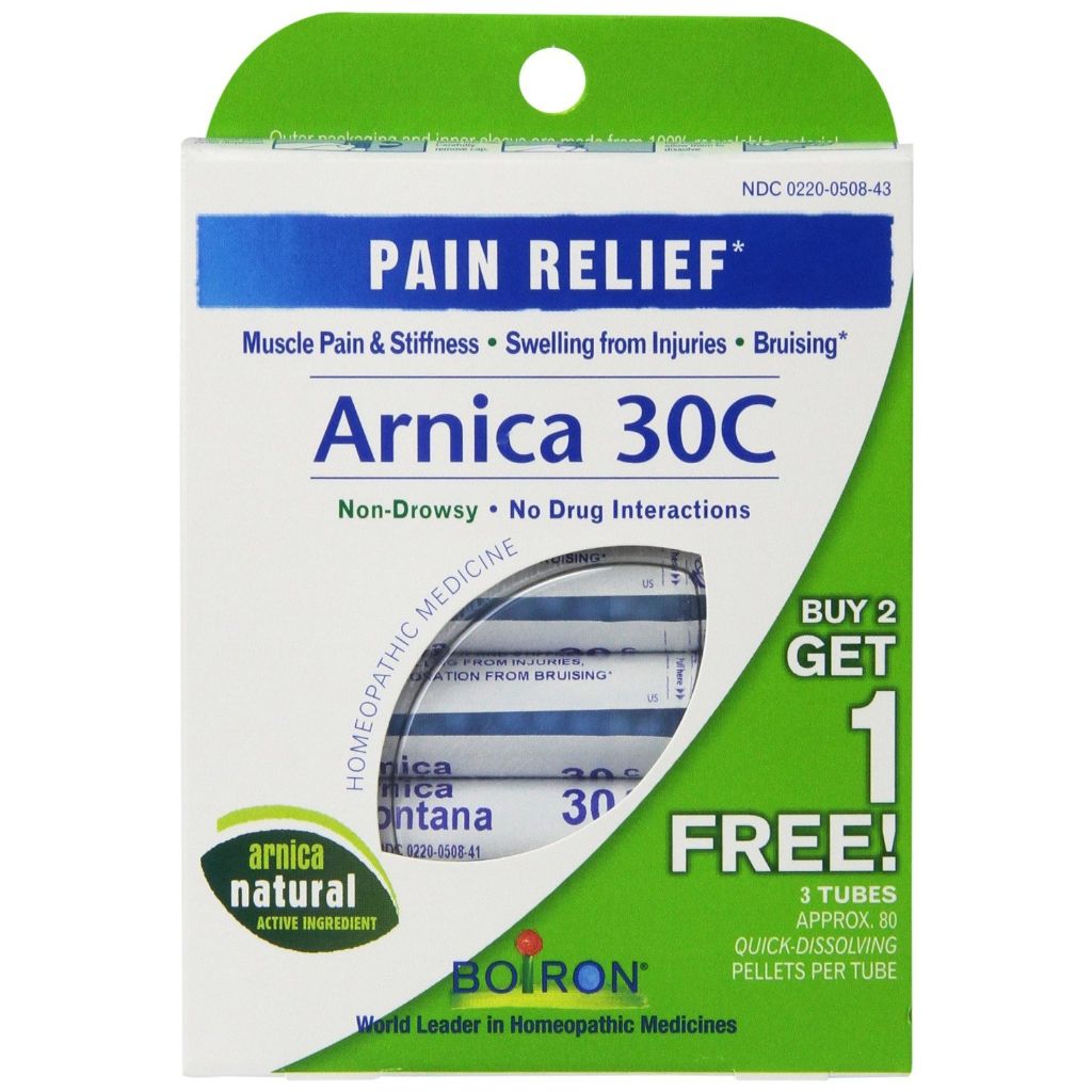 Arnica 30 C Great Value 3 Tubes Pack Boiron 3 Tubes (Pack of 1)