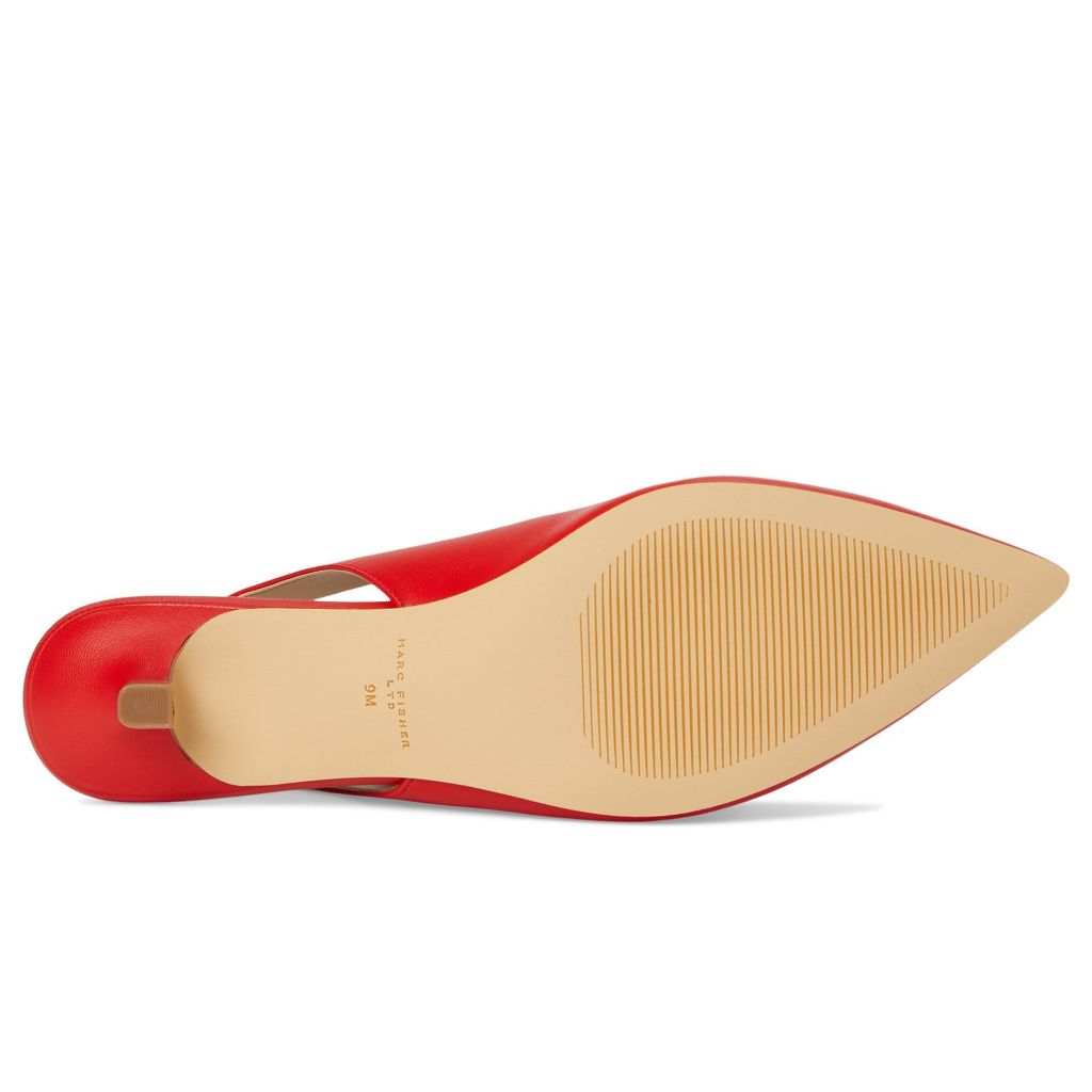 Marc Fisher LTD, Women's, Posey, Red Leather, 6, Medium