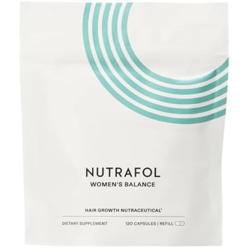 Nutrafol Women's Balance Hair Growth Supplements, Ages 45 and Up, Clinically Proven for Visibly Thicker Hair and Scalp Coverage in 3-6 Months, Dermatologist Recommended - 1 Month Supply Refill Pouch