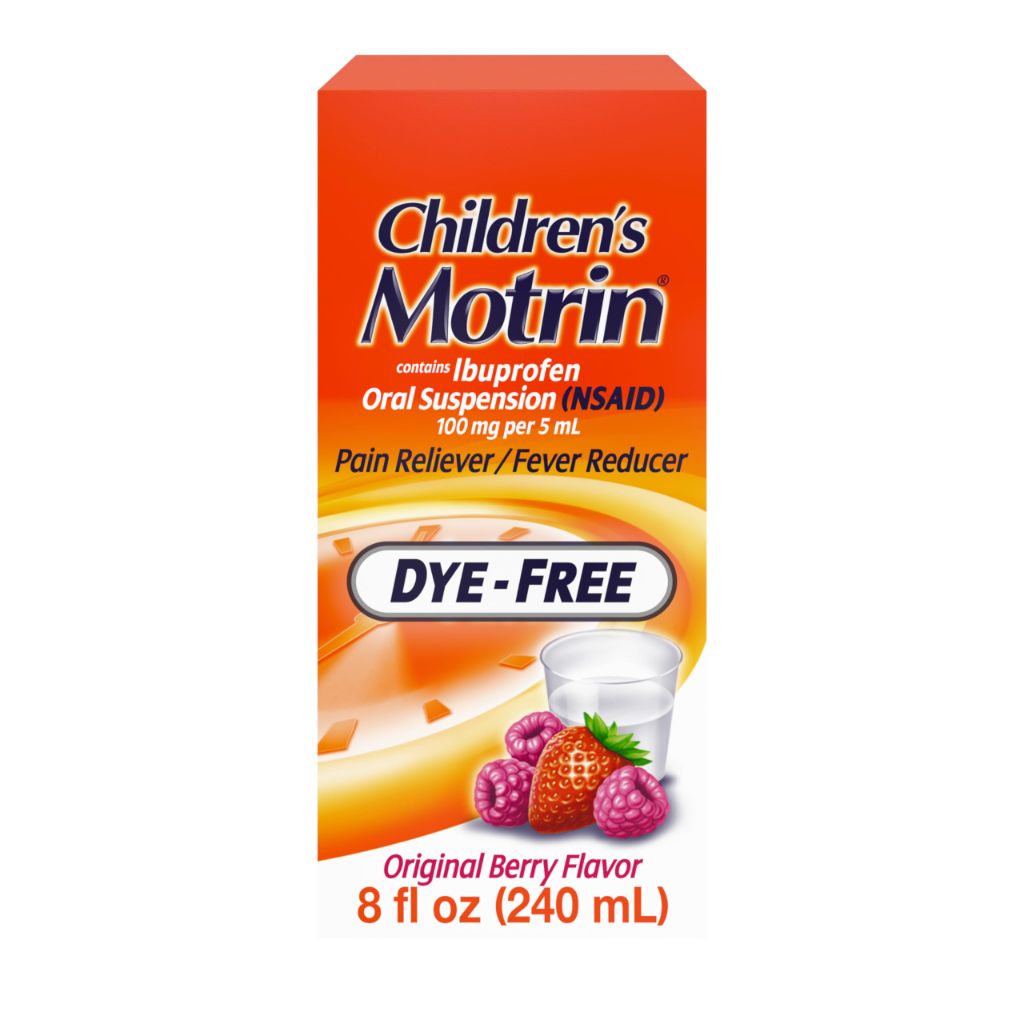 Children's Motrin Oral Ibuprofen Medicine, NSAID Fever Reducer & Pain Reliever, Berry Flavored, 8 fl. oz