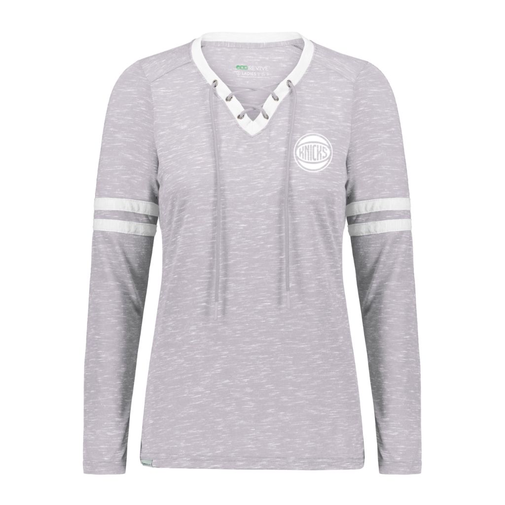 SZ L, Holloway NBA New York Knicks Ladies Monterey Long Sleeve Tee | Multi