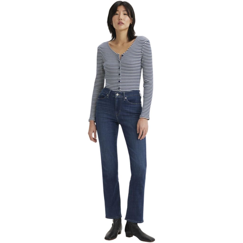 Levi's Women's Classic Straight Jeans, Lapis Dark Horse, 28/30 Regular
