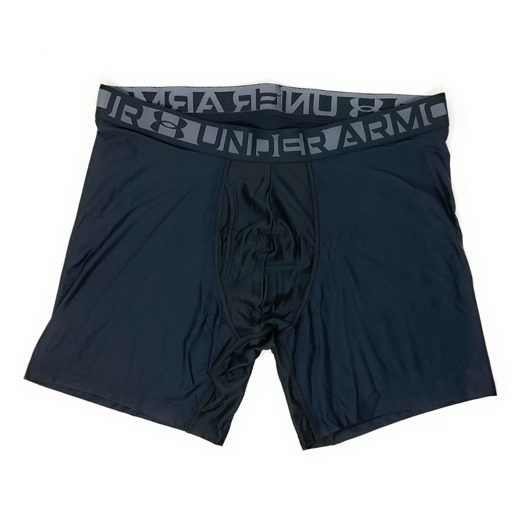 Under Armour Essential Tech 6 inch Boxerjock - 3 pack (US, Alpha, Large, Regular, Regular, Grey/Charcoal/Black)