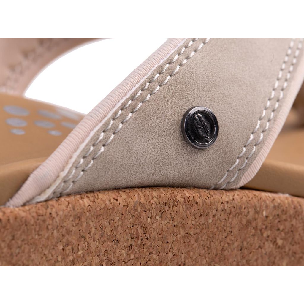 REVITALIGN Women's Winnie Wedge Sandal, Grey, Size 6