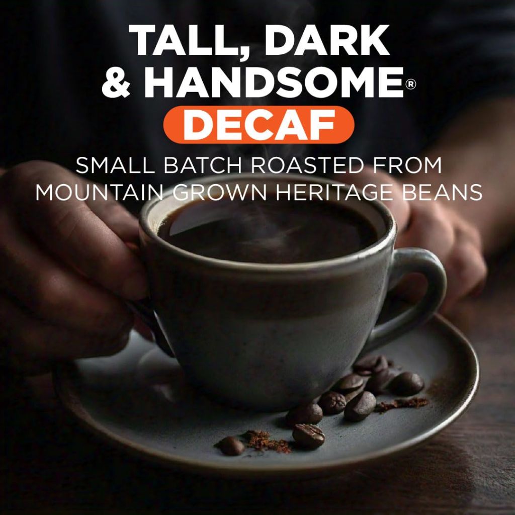 Maud's Decaf Tall, Dark, & Handsome Dark Roast Keurig K-Cup Coffee Pods, 100ct.