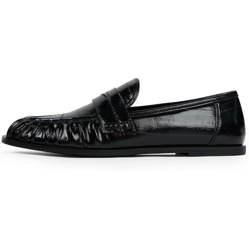 QIY Women's Flats, Black, Size 9