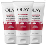 Olay Regenerist Regenerating Cream Cleanser Face Wash, 5 Fl Oz, Pack of 3