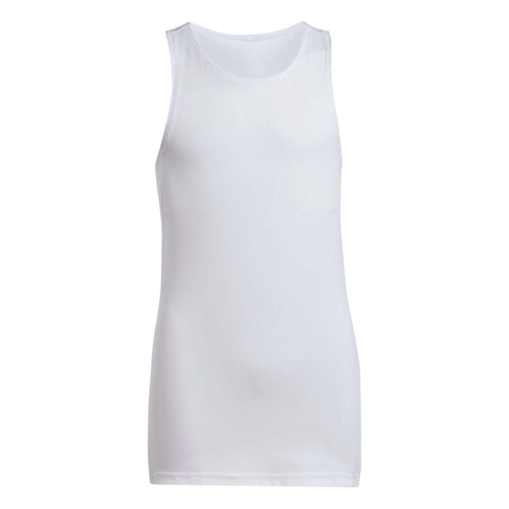 Adidas Girls Club Tennis Tank Top, White, X-Small