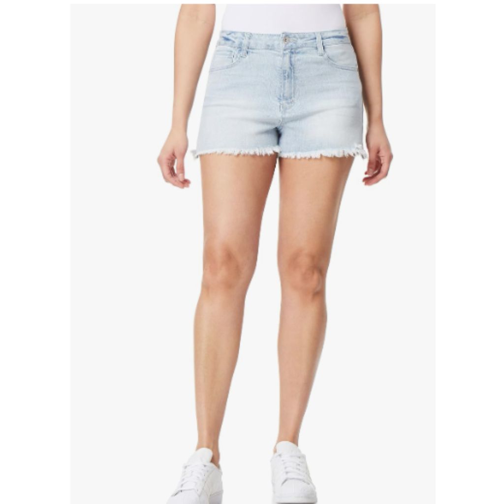 WallFlower Womens Fearless Curvy Denim Fashion Shorts High-Rise Insta Vintage Juniors