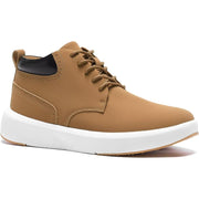 OrthoComfoot Men's Orthopedic Leather Ankle Boots - Brown, Size 10.5