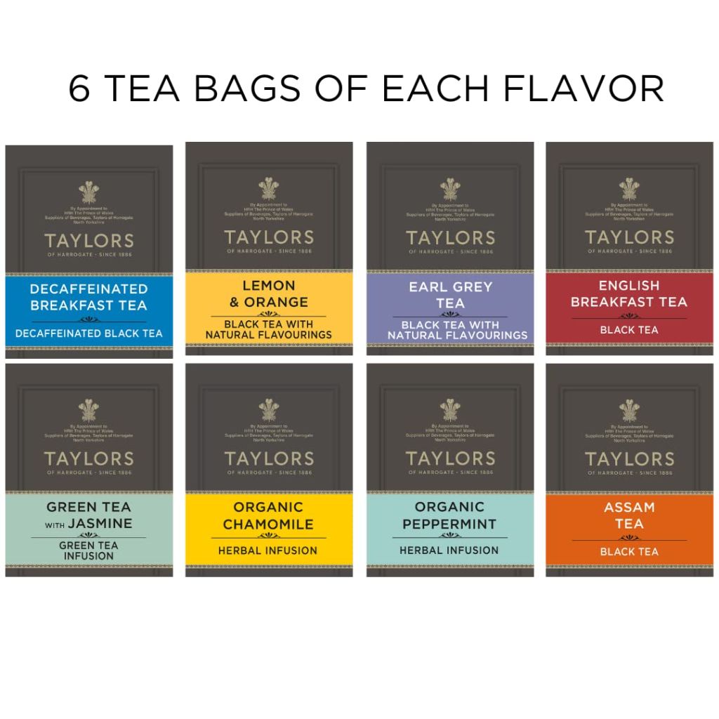Taylors of Harrogate Assorted Specialty Teas Sampler, 48 Count