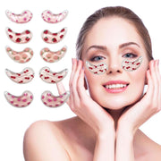 Reusable Gel Eye Ice Pack, Cooling Eye Pad, Hot ＆ Cold Treatment for Eye Strain (Pink ＆ 10PCS)