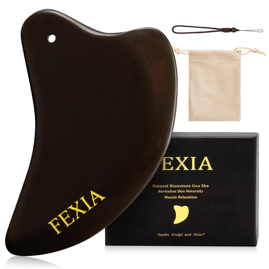 FEXIA Natural BianStone Gua Sha Facial Tools