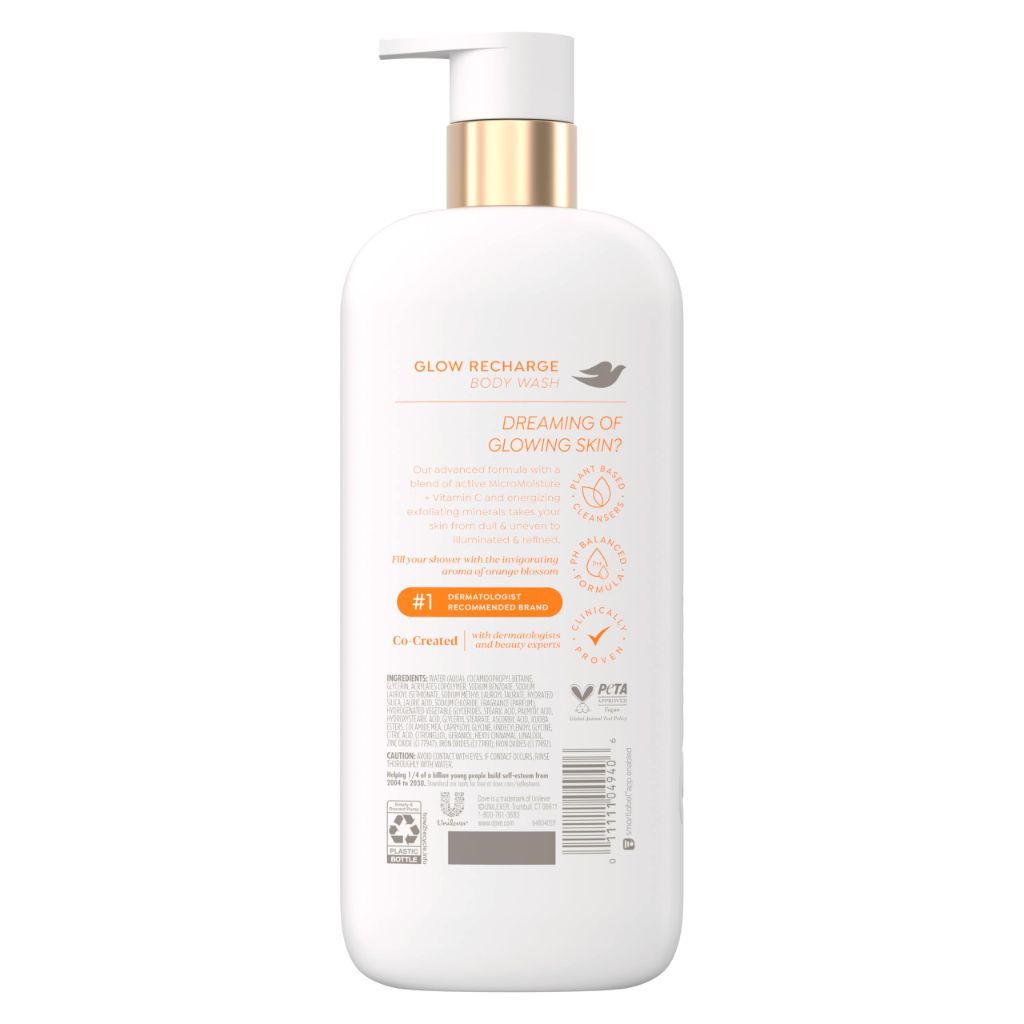 Dove Serum Body Wash Glow Recharge Brightening Serum w/Vitamin C - 18.5 fl. oz.