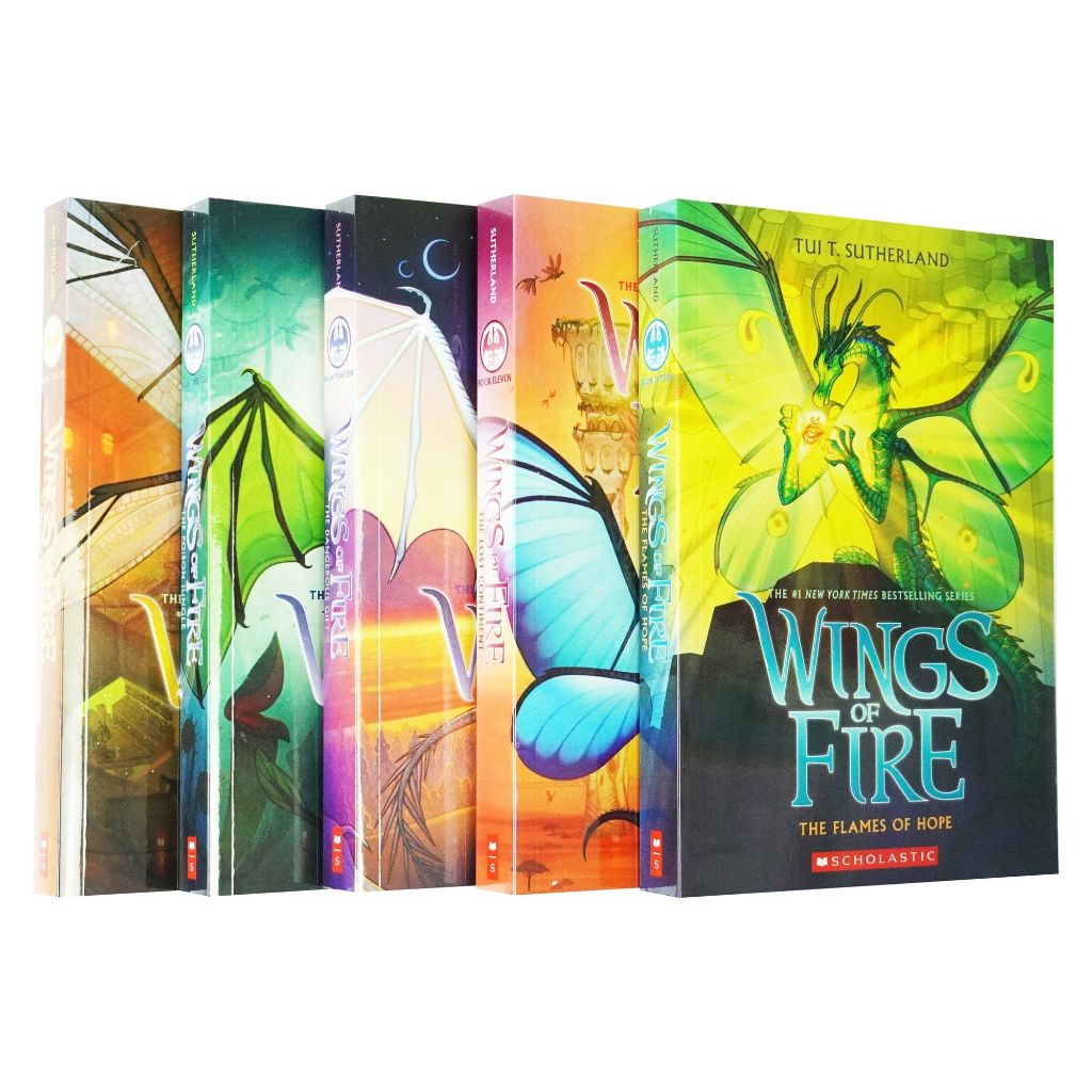 Wings of Fire Series by Tui T. Sutherland: 5 Books Set (Book 11-15) - Ages 8-12 - Paperback