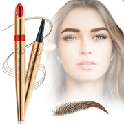 Yanqina  4 Micro-Fork Tip Precision Eyebrow Pencil Waterproof 24H #2 Dark Brown