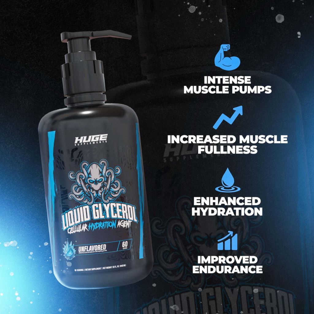Huge Supplements Liquid Glycerol Supplement - Unflavored (60 Servings)