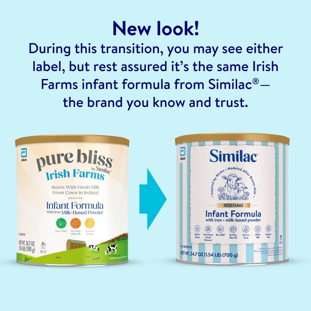 Similac Irish Farms, Easy-to-Digest Baby Formula, 0-12 Months, 24.7-oz Can