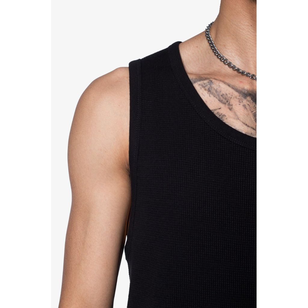 Mnml Men's Waffle Knit Tank - Black, XXXL