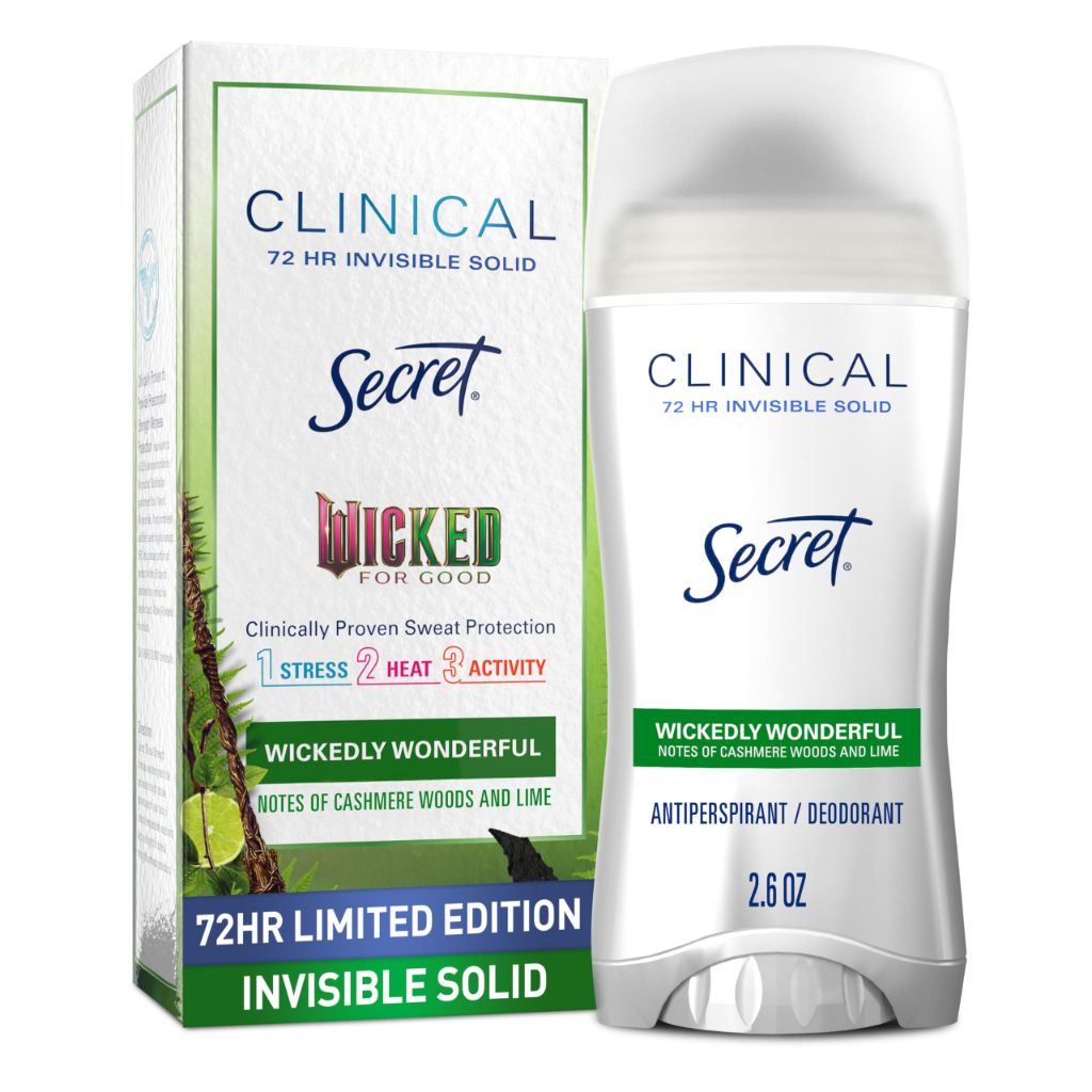 Secret Clinical Strength Antiperspirant Deodorant for Women, Wickedly Wonderful, Cashmere Woods & Lime Scent, 2.6 oz