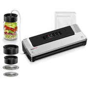 Bonsenkitchen Vacuum Sealer Machine with Mason Jar Sealer Kit |  Silver