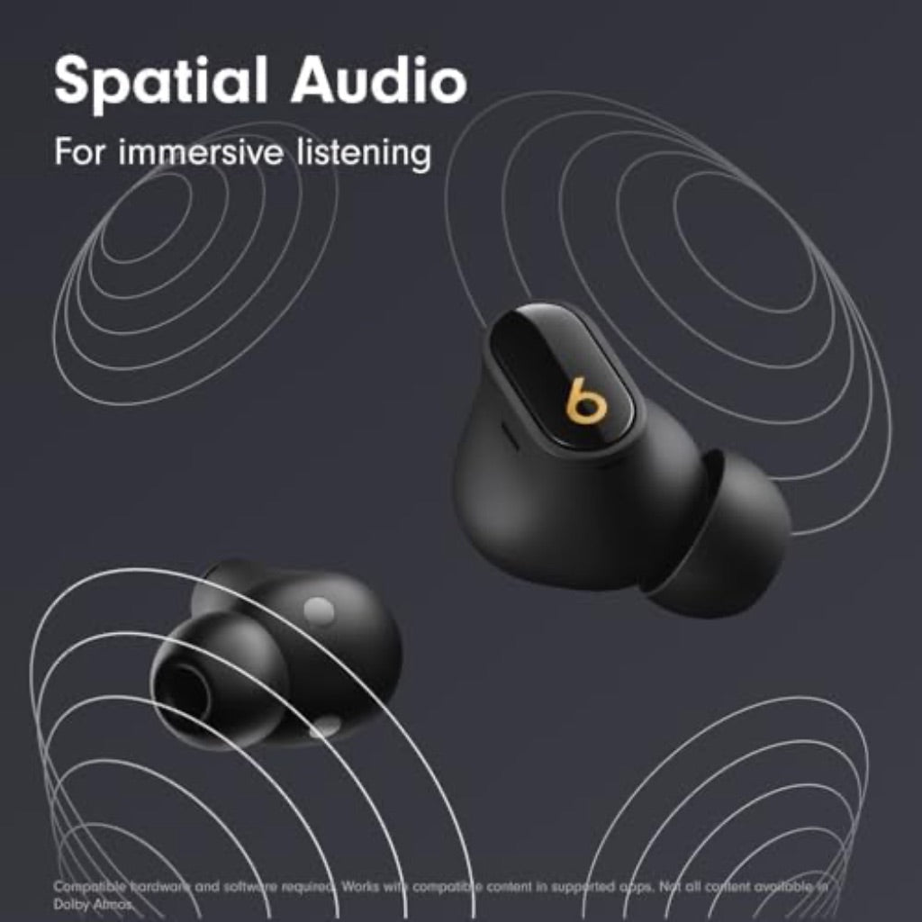 Beats Studio Buds + True Wireless Active Noise Cancelling Earbuds - Black/Gold