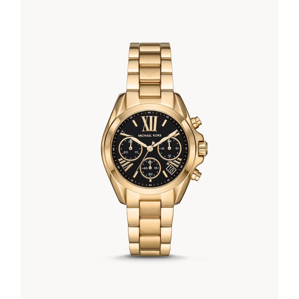 Michael Kors Ladies Bradshaw Chronograph Gold-Tn Stainless Stl 36mm Watch MK6959