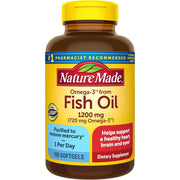 Nature Made Fish Oil Omega 3 Supplements, 1000mg - 100 softgels