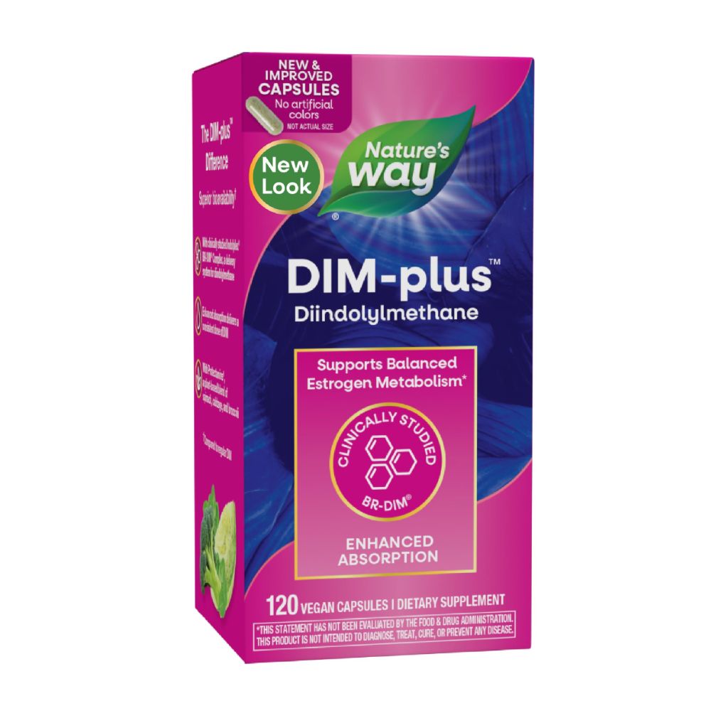 Nature's Way DIM-Plus DIM Supplement, 120 Capsules