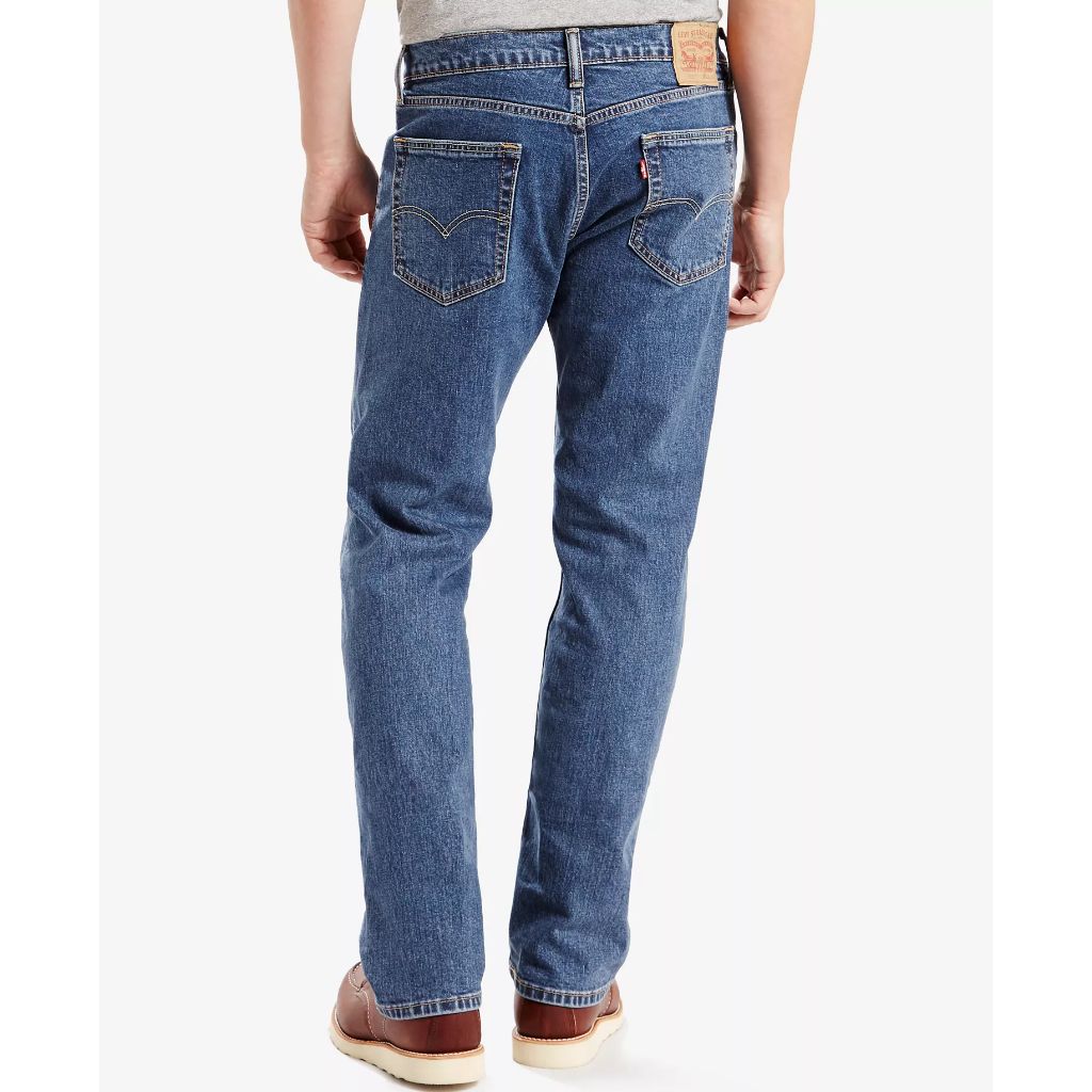 Levi’s Men’s 505 Regular-Fit Stretch Jeans - Stonewash 30x32