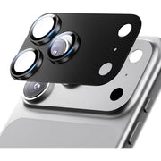 Hoerrye for iPhone 17 Pro Camera Lens Protector - [12FT Shatterproof Military Grade] [Strong Adsorption] Metal 9H+ Tempered Glass Camera Screen Full Cover Case Friendly,Black