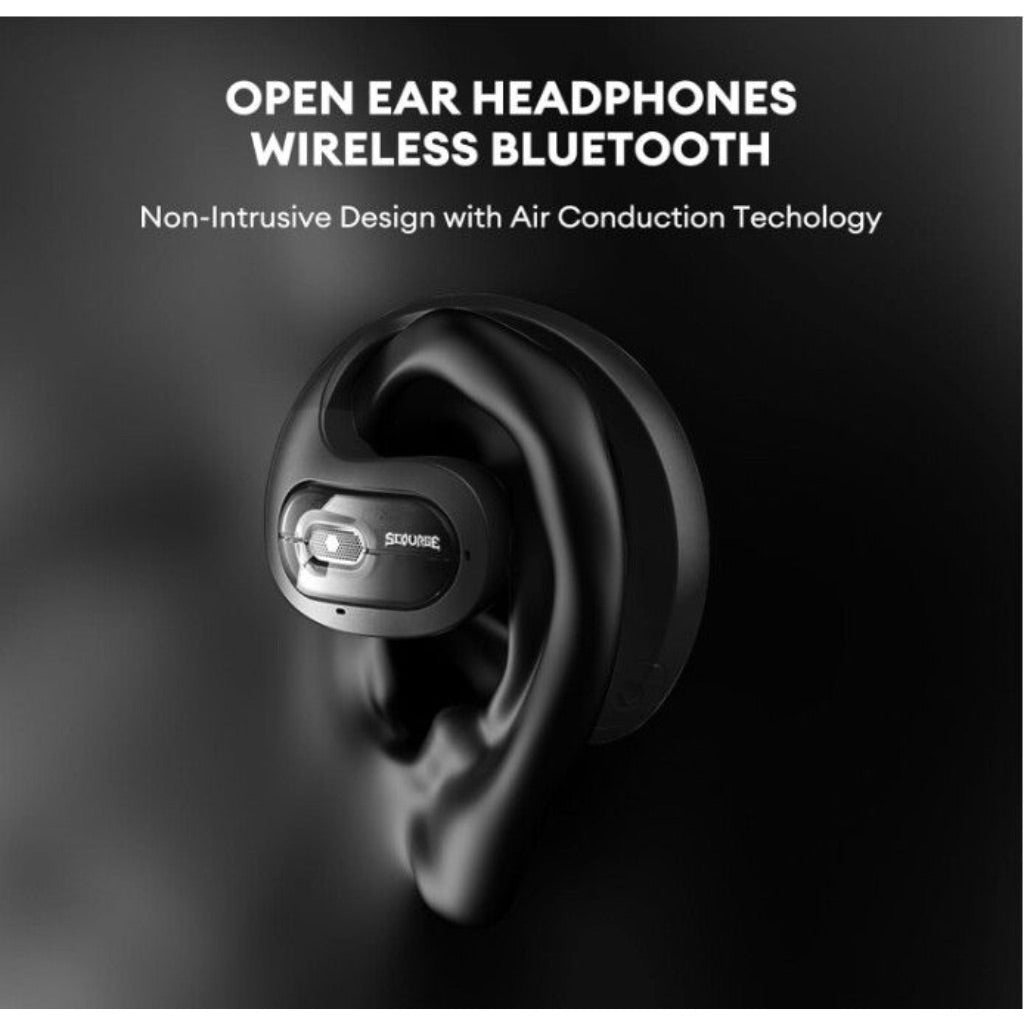 Transformers TF-107 Wireless Open Ear Hook Earbuds, Waterproof, Dual-Mic, Black-Optimus Prime