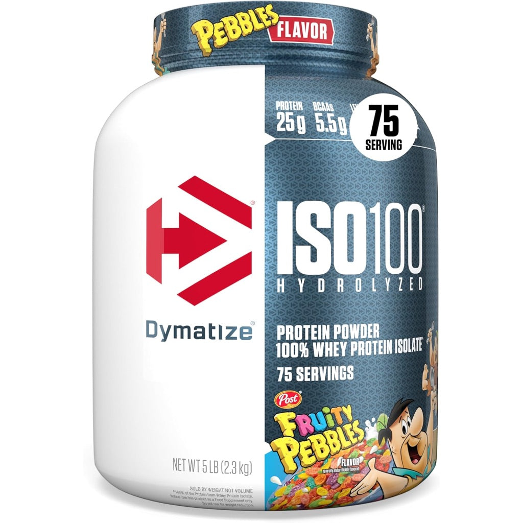 Dymatize ISO100 Hydrolyzed Protein Powder, Fruity Pebbles - 5 lb