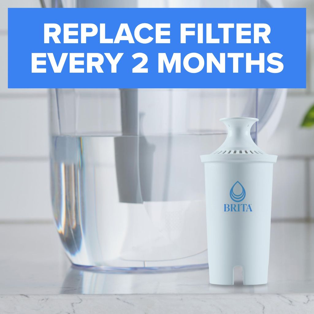 Brita BritaPlus Replacement Water Filter for Pitchers and Dispensers, 4 Filters