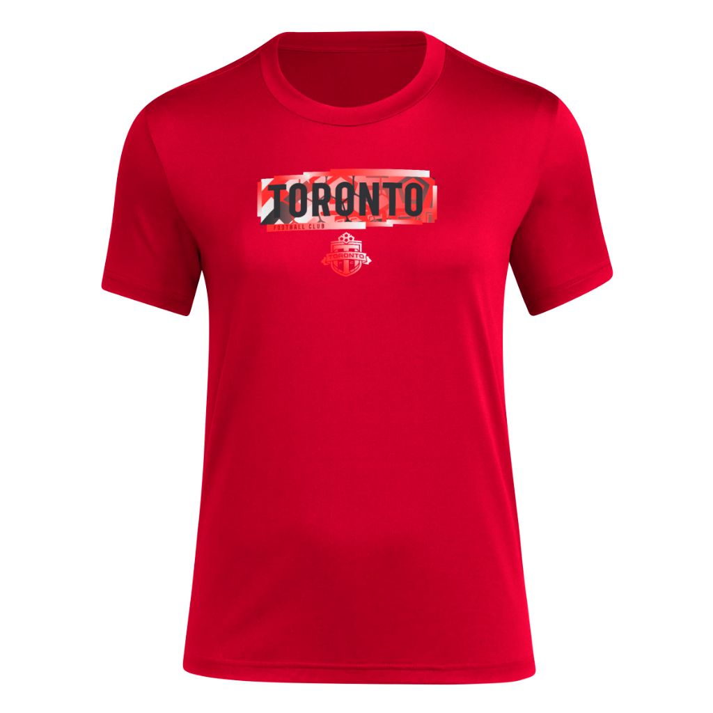 Adidas Women's Toronto FC Local Pop Short Sleeve T-shirt, Power Red - size XS