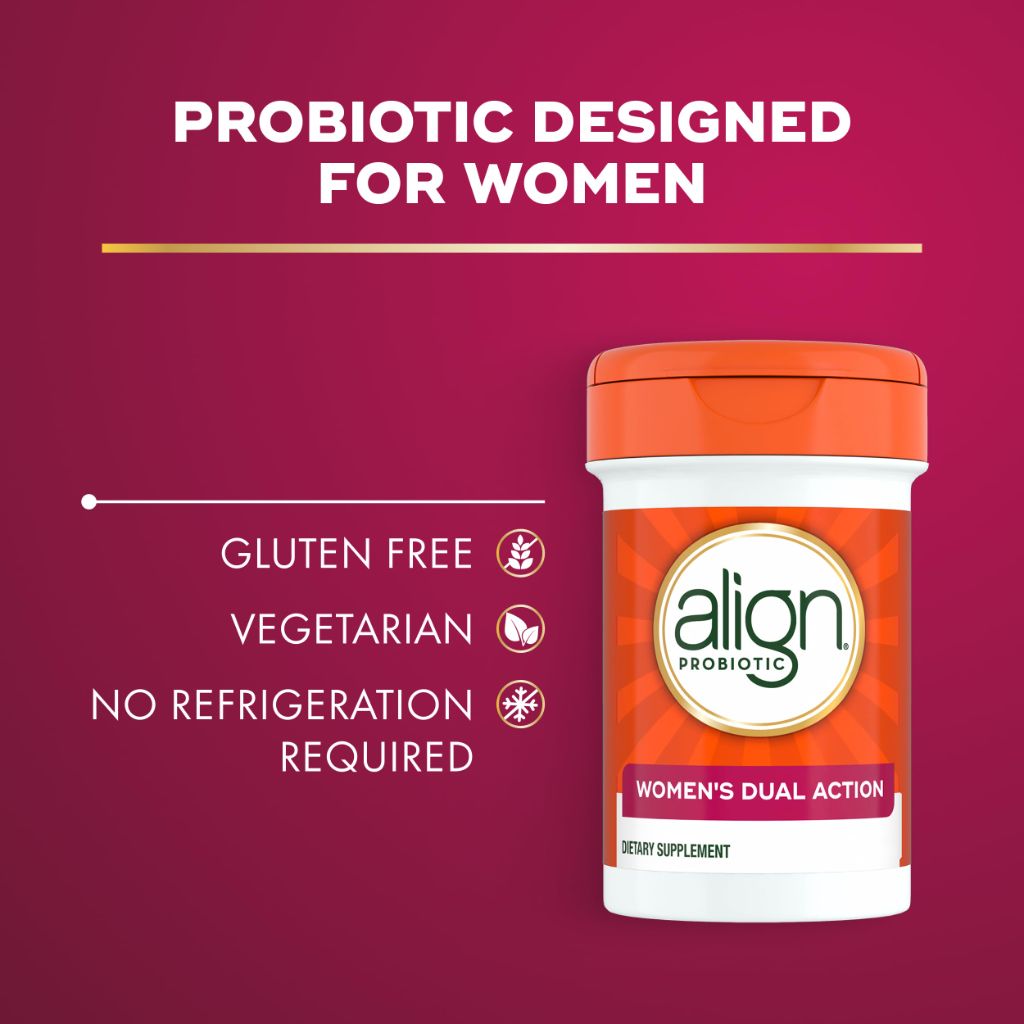 Align Probiotic, Womens Dual Action, Vaginal Probiotics for Women, Womens Probiotic for Vaginal Health Support, with Probiotics for Digestive Health, 28 Probiotic Capsules