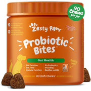 Zesty Paws Probiotics for Dogs with Digestive Enzymes - Pumpkin, 90 Soft Chews