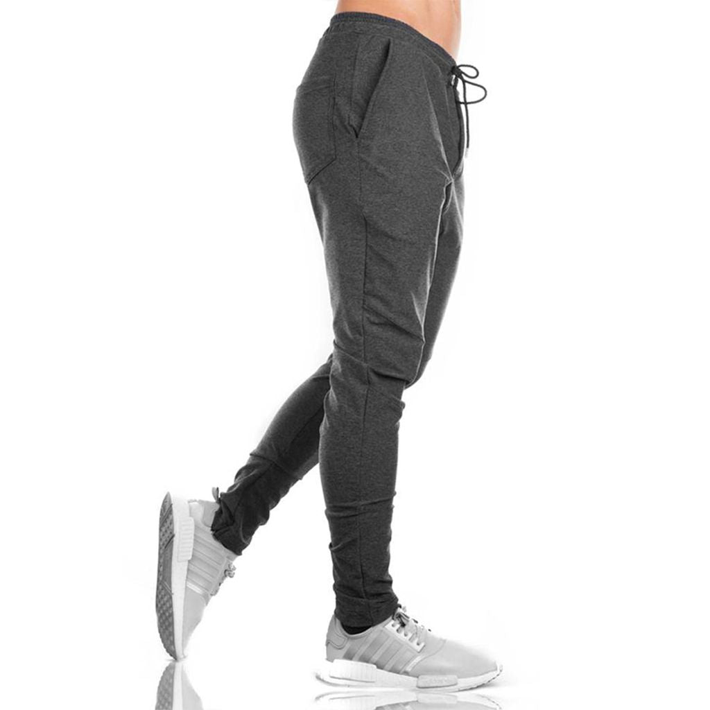 TBMPOY Men's Fleece Lined Cotton Joggers - Dark Gray, Small