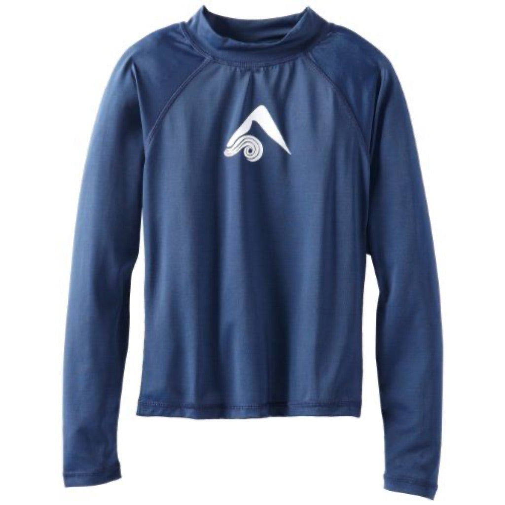 Kanu Surf Boys' Rashguards Navy - Navy Logo Rashguard - Toddler & Boys Size 10